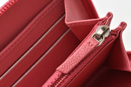 Chanel Wallet Chanel Long Wallet Round Zipper Rose CC Mark Coco Button