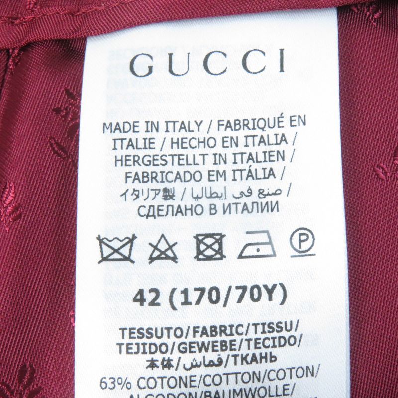 Gucci 691396 Tweed Shorts With Horseshoe Buttons Red Greenish 42 Made In Italy