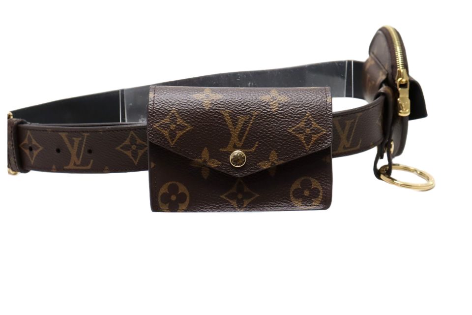 Louis Vuitton Monogram Ceinture Daily Multi Pocket Leather Belt Bag