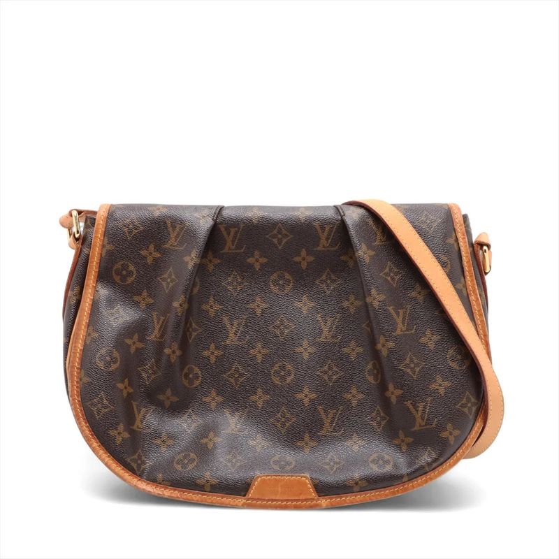 Louis Vuitton Monogram Menilmontane MM M40473 Leather Shoulder Bag Crossbody