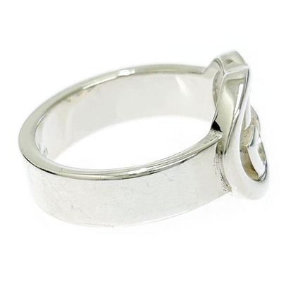 Gucci Silver Interlocking G Ring 5.0g 925 Engraved 307477 Ring with Box