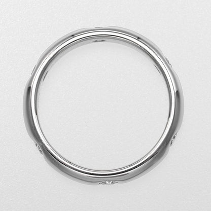 Cartier Stella 18kwhite Gold With Diamonds #8.5 Ladies 4.62g Ring