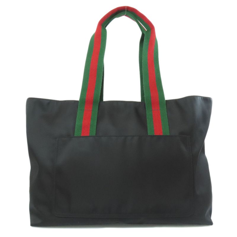 Gucci 802172 Large Tote Sherry Line Tote Bag Nylon Women