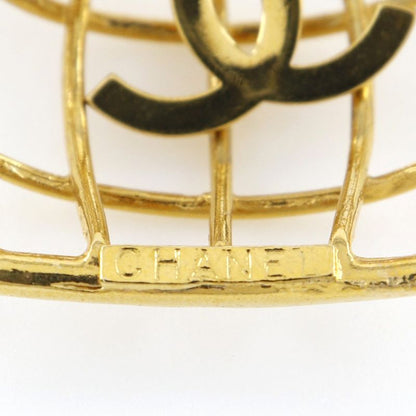 Chanel Birdcage Gold Plated 93P 31.9g Earring