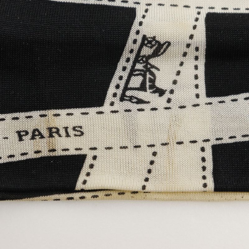 Hermes Headband Bolduc Ribbon Silk Black Women's Other Fashion Accessories