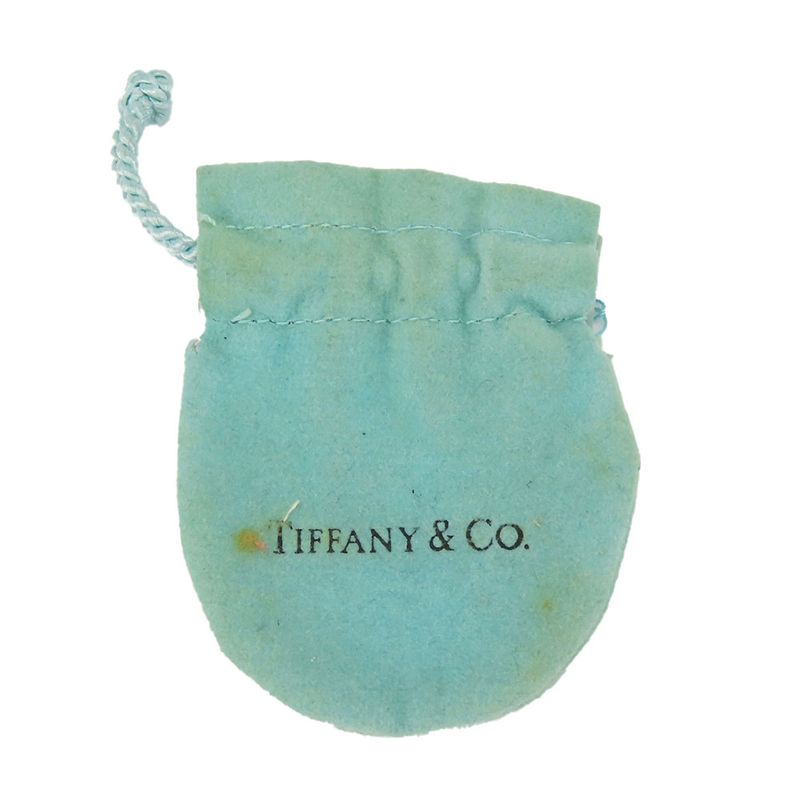 Tiffany & Co Necklace 925 Silver Approx 2.8g Silver Ribbon Motif Cute Accessory