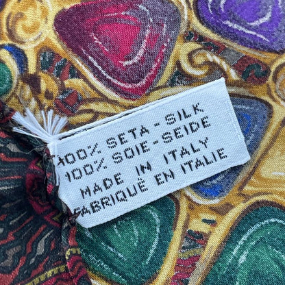 Chanel Scarf Silk Gripoa Pattern Multicolor