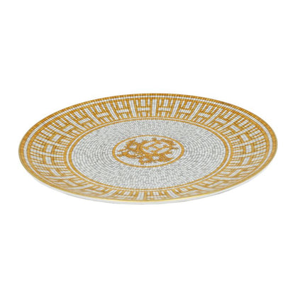 Hermes Dessert Plate Mosaic Van Quatre Gold Plate Pottery Accessories