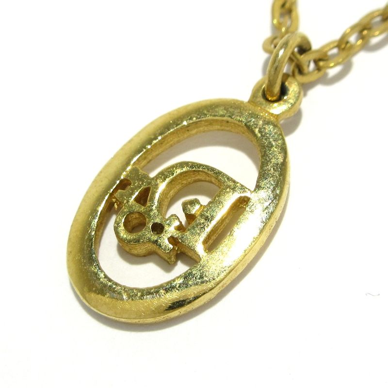 Dior/christian Dior Necklace - Gold CD Motif