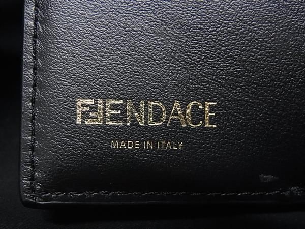 Fendi Versace Fendi Zucca Pattern Baroque Leather Trifold Wallet