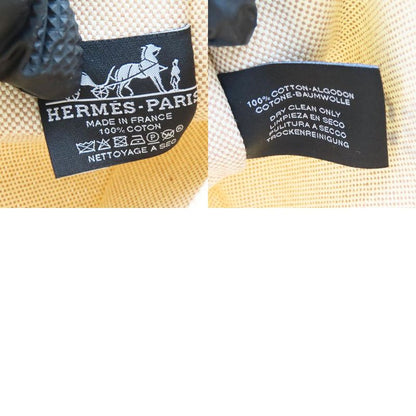 Hermes Pouch New Yachting PM Canvas Beige Silver Hardware Multi Pouch Logo