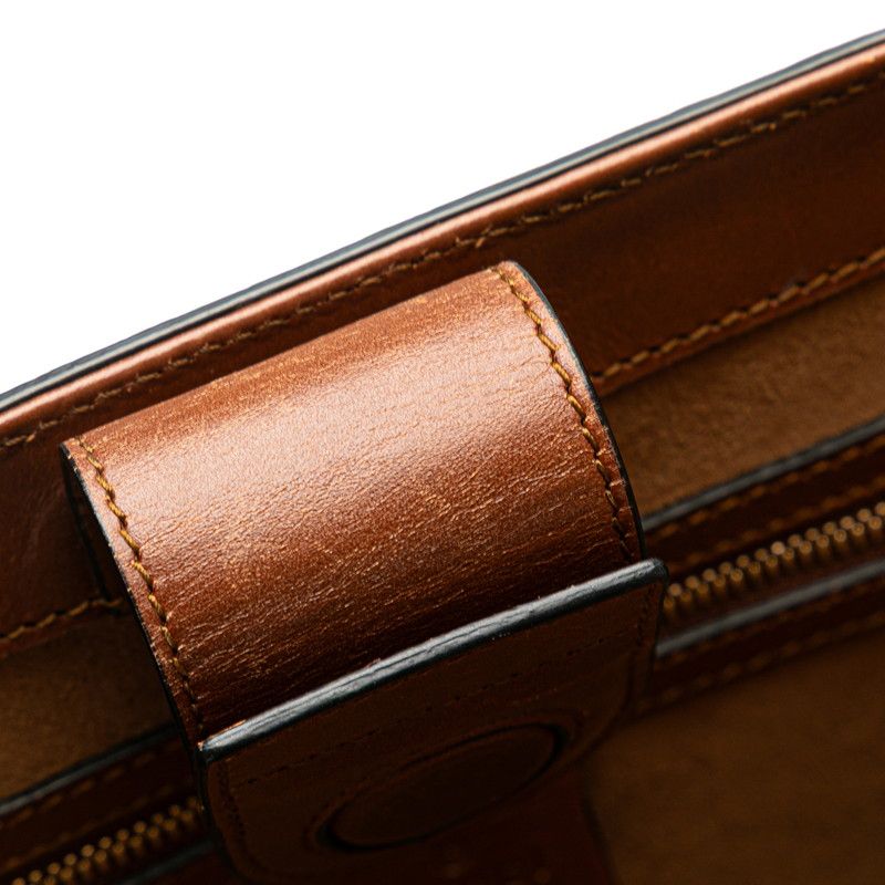 Gucci Logo Shoulder Bag Handbag 2WAY 409530 Black Brown Leather Ladies Gucci