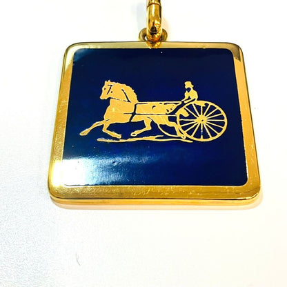Celine Carriage Plate Carriage Plate Pendant Top Key Ring Mede In Italy : X2007