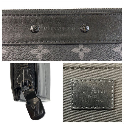 Louis Vuitton Monogram Eclipse Pochette Jules Black Grey Pvc/leather M82074