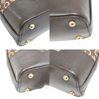 Celine Shoulder Bag Macadam Pattern Brown 83ka654