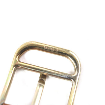 Hermes Vintage Gold Hardware Margiela Period Leather Belt Dark Brown 100 E