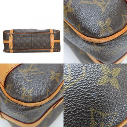 Louis Vuitton Handbag Stresa PM M51186 Monogram Nubuck Brown Shoulder Casual