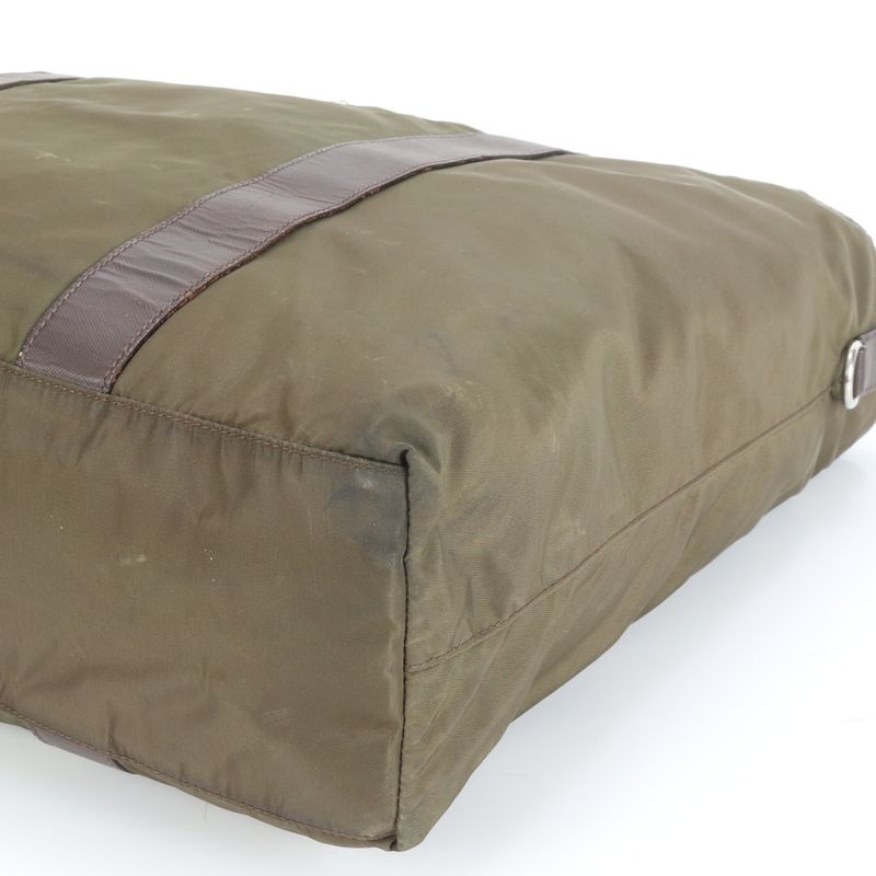 Prada Tessuto Nylon Triangle Logo Tote Bag Shoulder Business Commuter Document