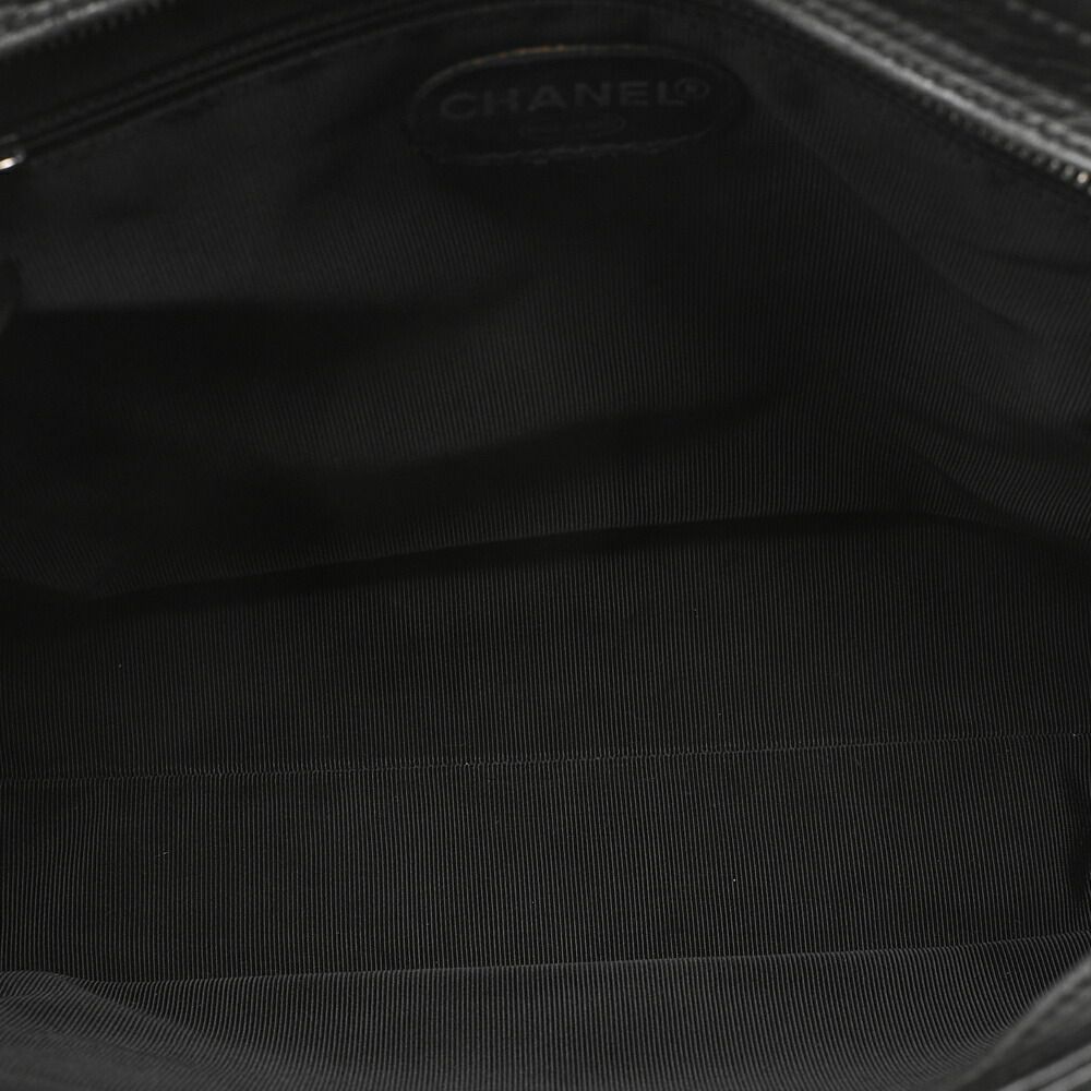 Chanel Shoulder Bag Matelasse Turnlock Lambskin Silver Hardware Black Women's