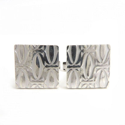 Cartier C2 Motif Happy Birthday Sv925 Square Shape Cufflinks
