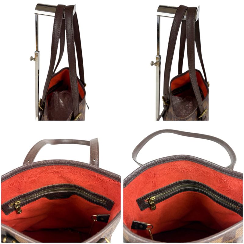 Louis Vuitton Petit Baguette Marais Mini Tote Bag Damier Leather Brown Shoulder