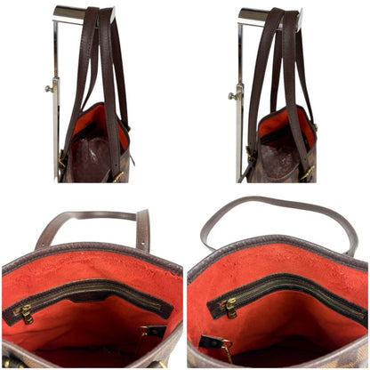 Louis Vuitton Petit Baguette Marais Mini Tote Bag Damier Leather Brown Shoulder