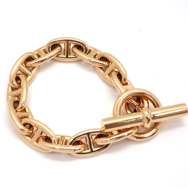 Hermes Chaine D'ancre GM Bracelet 12 Frames 12link 18K 750 PG Pink