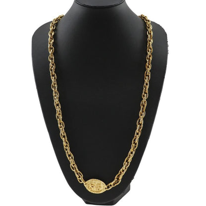 Chanel Coco Mark Long Vintage Gold Plated Ladies 148g Necklace