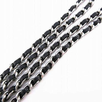 Chanel Chain Wallet Pouch Mini Matelasse Caviar Skin Black 30's Ladies Tnt