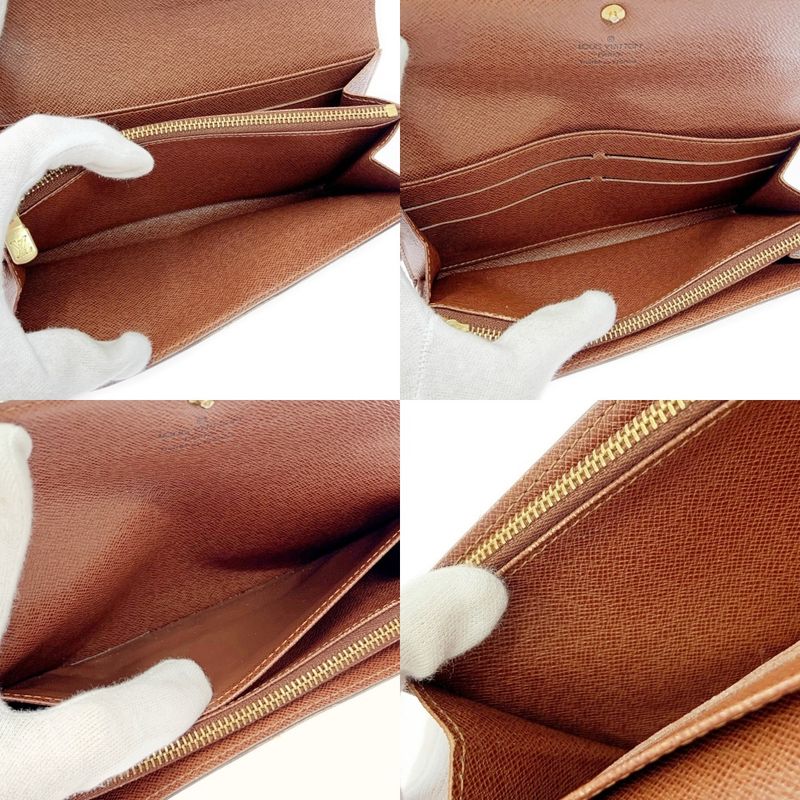 Louis Vuitton M61734 Monogram PVC Portefeuille Sarah Brown 403742 Long Wallet