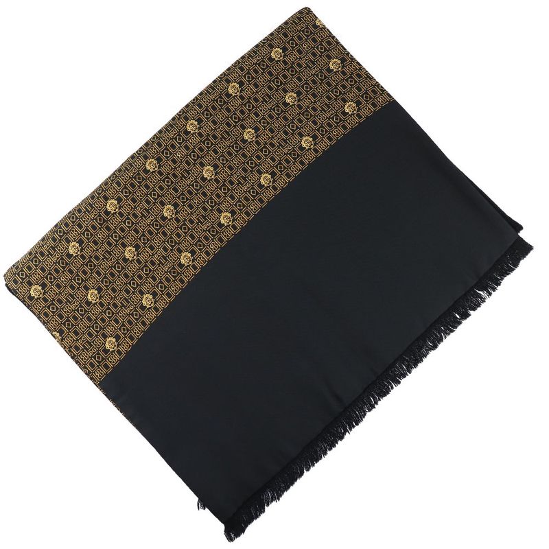 Hermes Silk And Angora Black Unisex Scarf