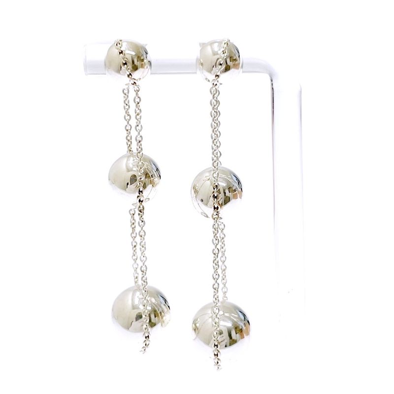Tiffany & Co Tiffany & Co Silver Hardware Ball Triple Drop Earrings 12.4g 925