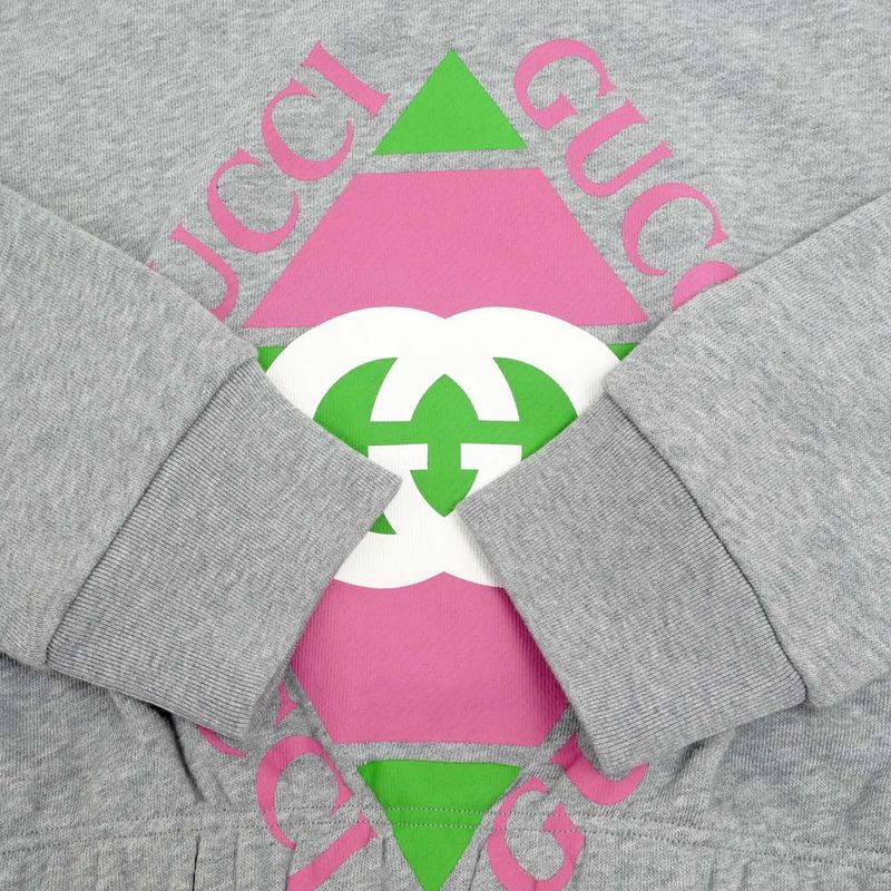 Gucci Sweat Short Length S Size Gray 717404 Long Sleeve Sweatshirt