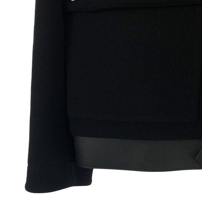 Hermes Leather Wool Melton Jacket - 48 - Black - Men's