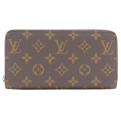 Louis Vuitton Zippy Wallet M42616 Monogram Canvas Brown Unisex Long Wallet