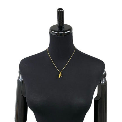Christian Dior High Heel Motif Necklace Pendant Choker Accessory Gold 31435
