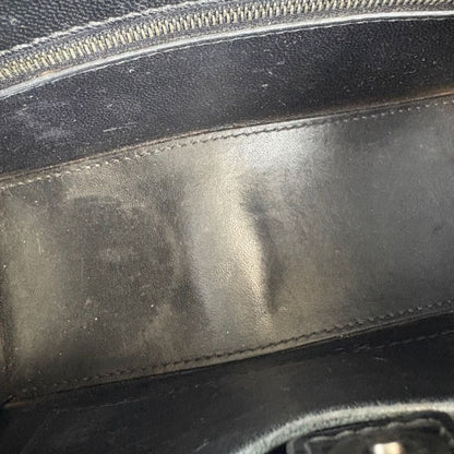 Balenciaga Hourglass Mini Handbag Black Croc Shape Pressed Leather