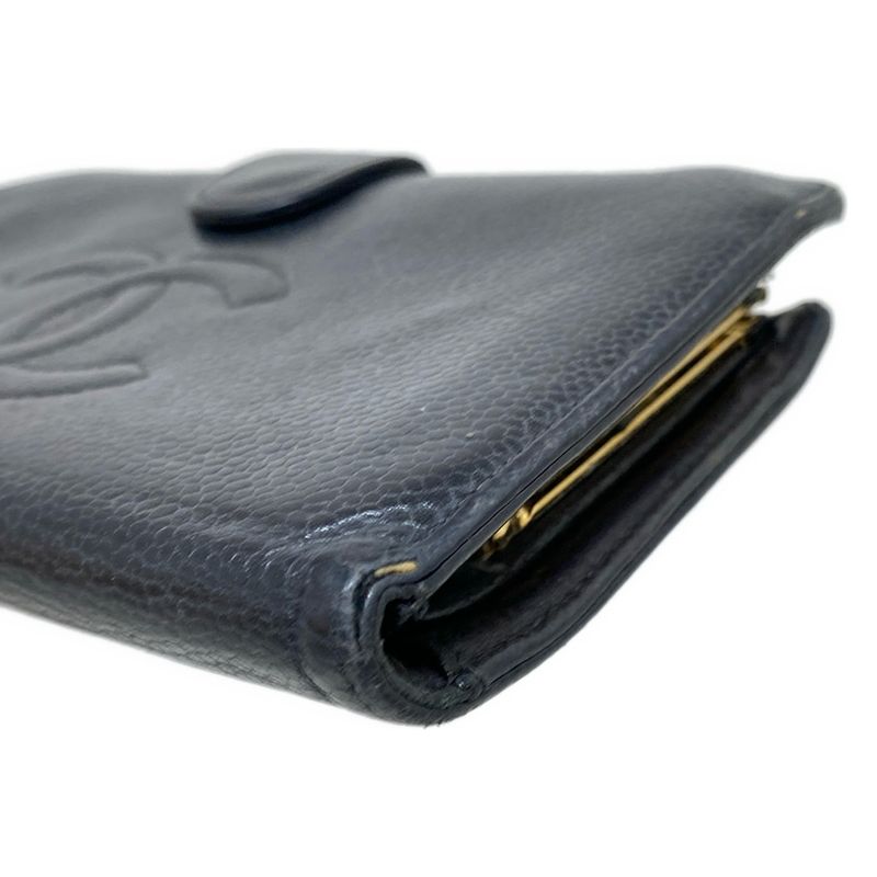 Chanel Bifold Wallet - Black Gold Hardware