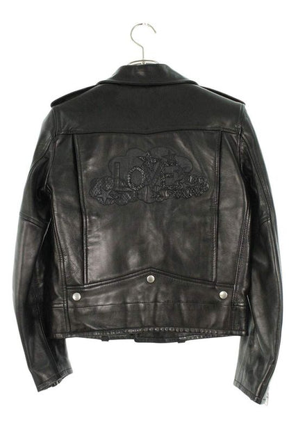 Saint Laurent Paris L01 455751 Yc2eb LOVE Patch Motorcycle Rider Scuff The