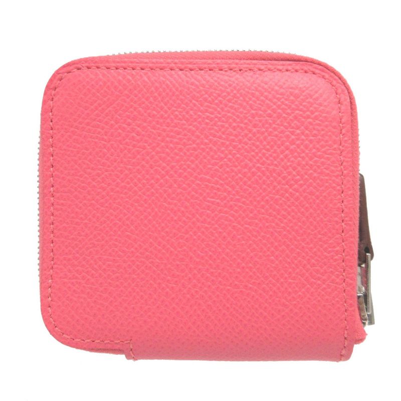 Hermes Azap Silk Inn Compact Vaux Epson C Engraved (2018) Rose Azalea Coin Case