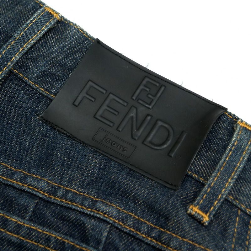 Fendi Vintage Denim Pants Size 27" Tapered Jeans 20240808 Ra0807