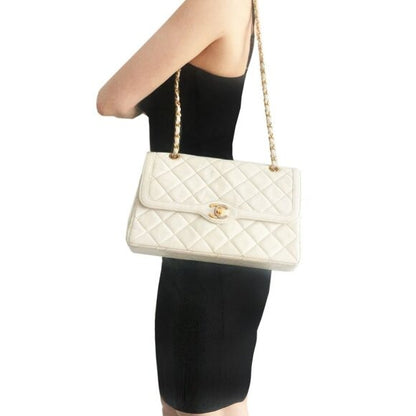 Chanel Chanel CC 24K Paris Limited Double Flap Bag Lambskin Quilted Chain