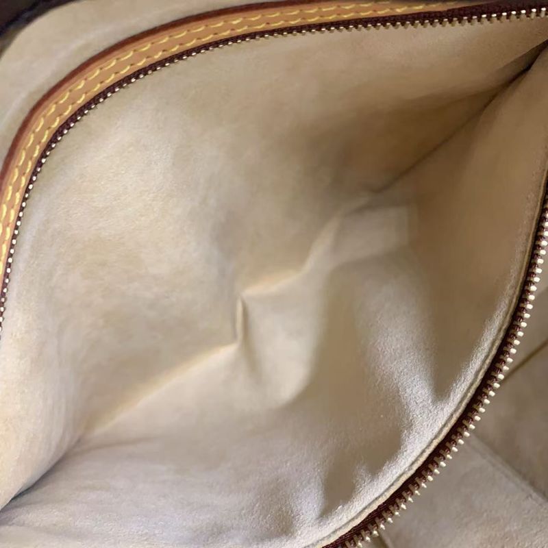 Louis Vuitton Luko Monogram Leather × PVC Brown Tote Bag Gold M51155