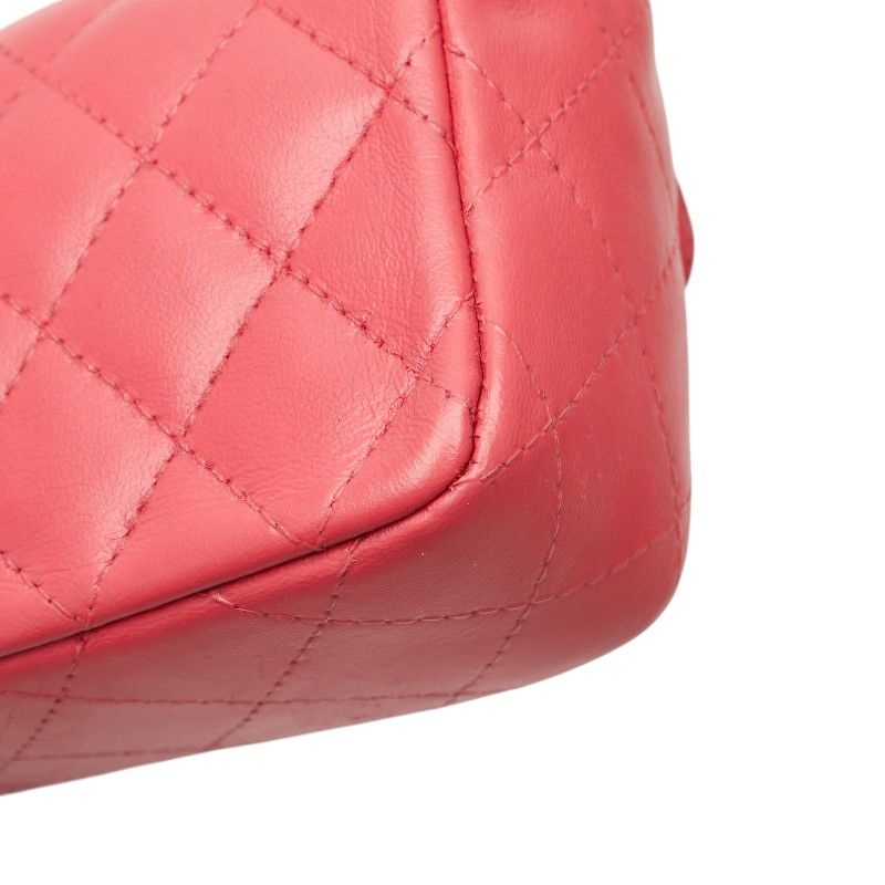 Chanel Mini Matelasse Coco Mark Chain Shoulder Bag Pink Lambskin Ladies Chanel