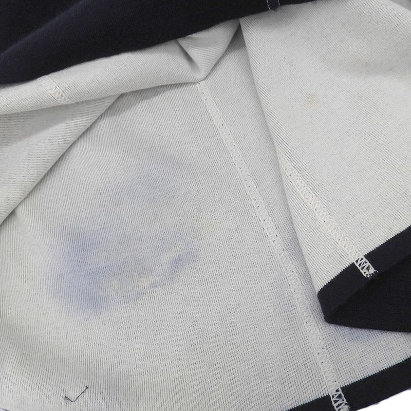 Table Chanel 08C P32498 Cashmere Side Stripe Airplane Stitch Knit Skirt Navy