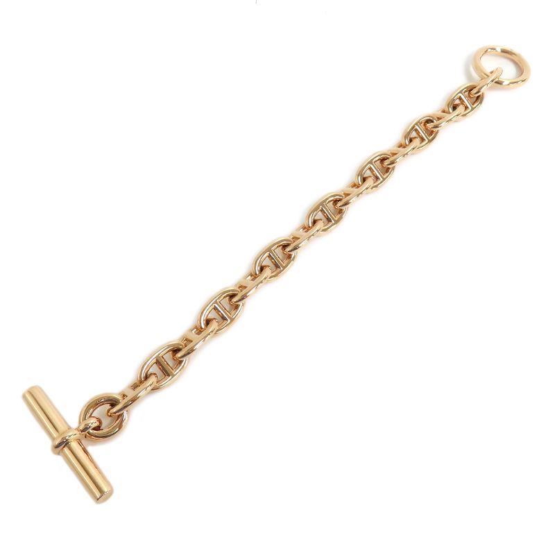 Hermes Bracelet Chaine D'ancre MM 15 Frames 750pg Pink Gold 15 Links