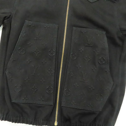 Louis Vuitton Monogram Detail Dead Denim Jacket 1aa4oj 46 Black
