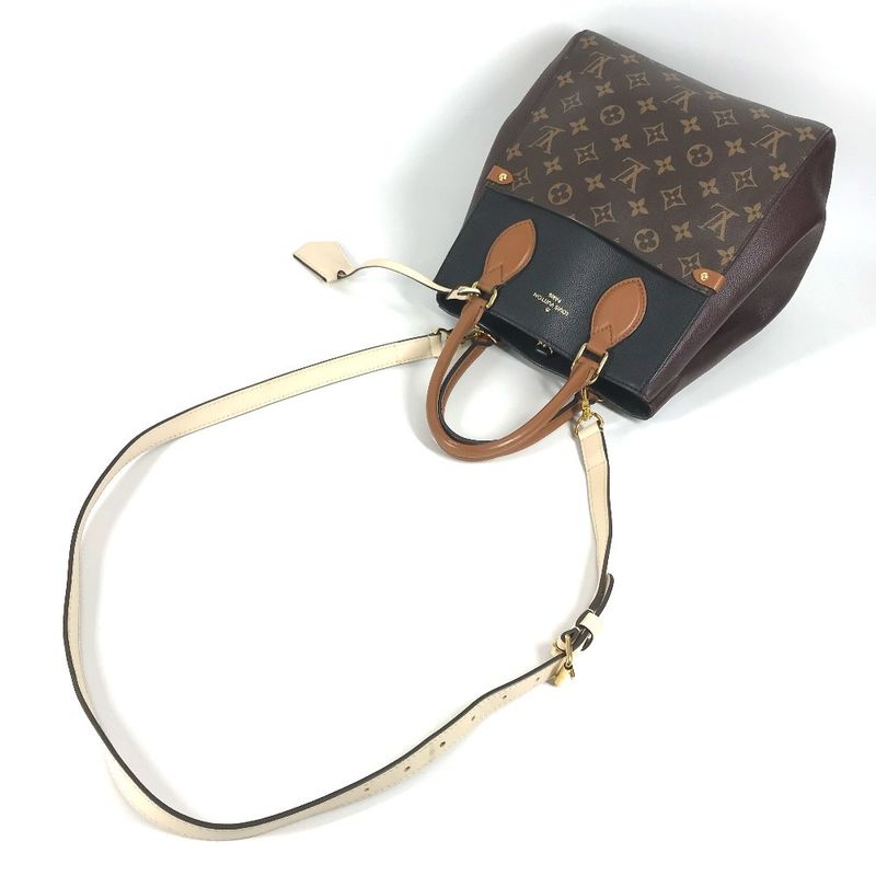 Louis Vuitton Handbag Fold Tote MM M45409 Monogram Canvas Brown