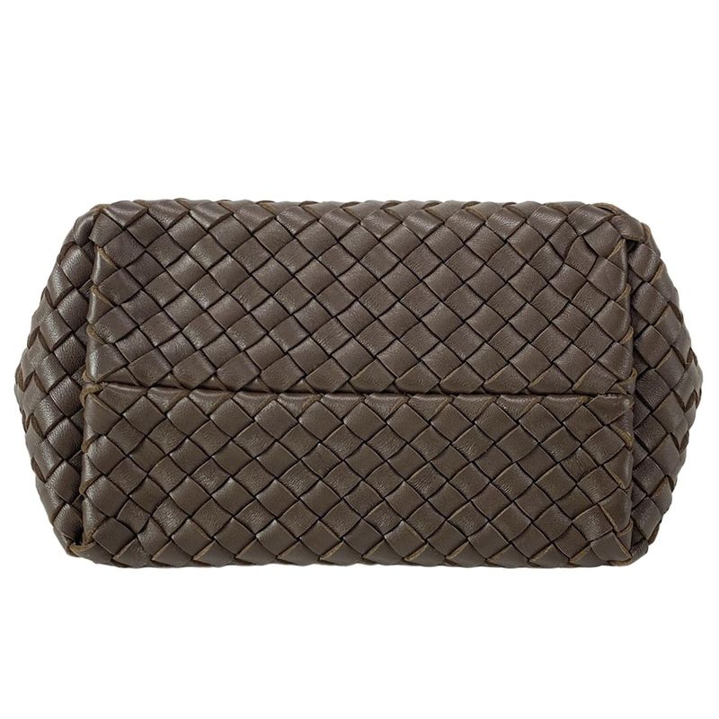 Bottega Veneta Tote Bag Mini Cabas Dark Brown Leather