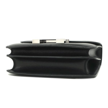 Hermes Shoulder Bag Constance 3 Mini Miroir Box Calf Black Silver Hardware